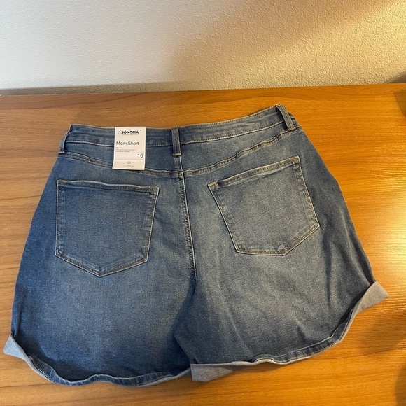 NWT Sonoma high rise mom shorts size 16 - Picture 3 of 5